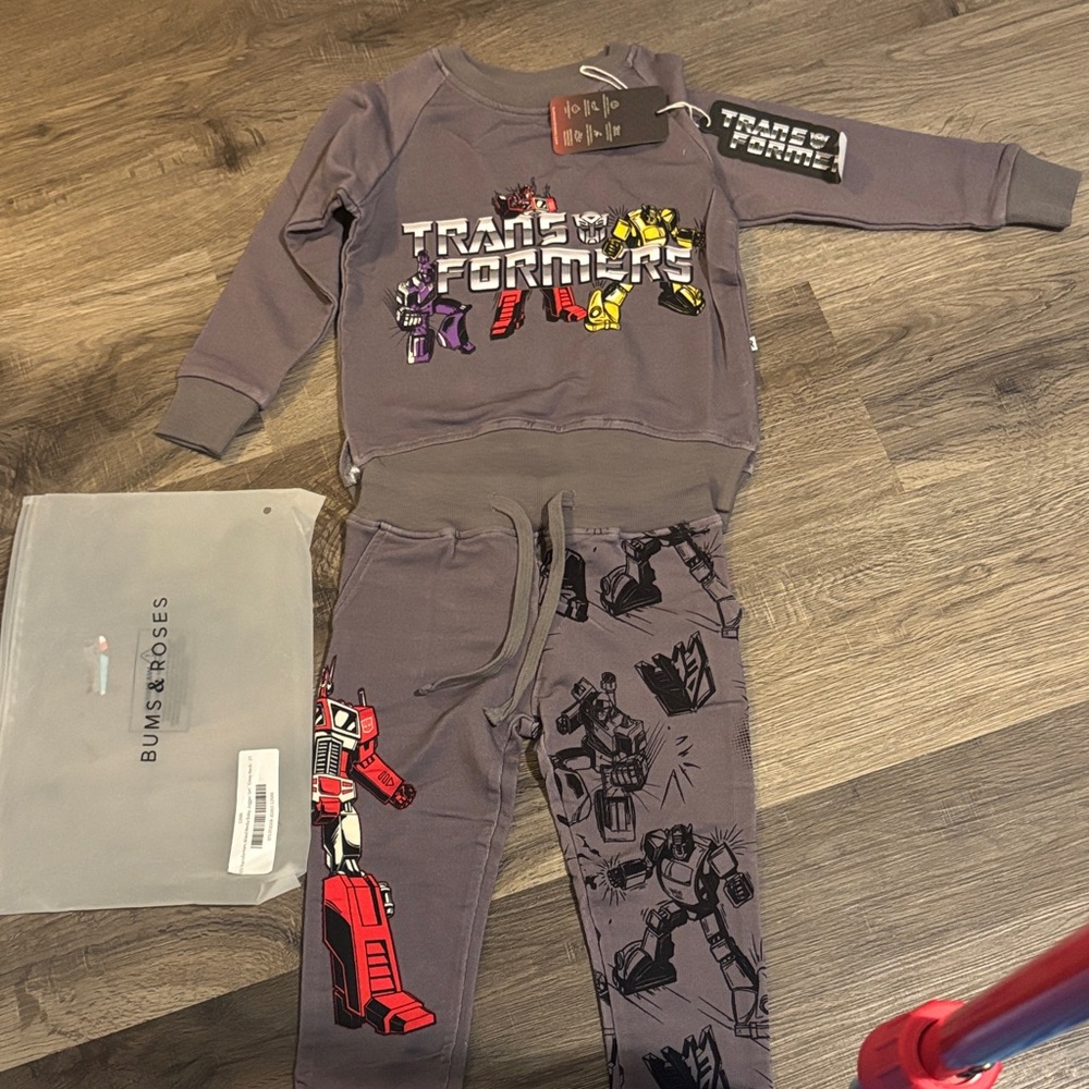 NWT Transformers Kids Bamboo Jogger Set 2T